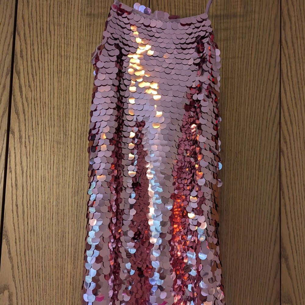 Sleeveless Paillette Mini Party Shift Dress - Picture 3 of 6